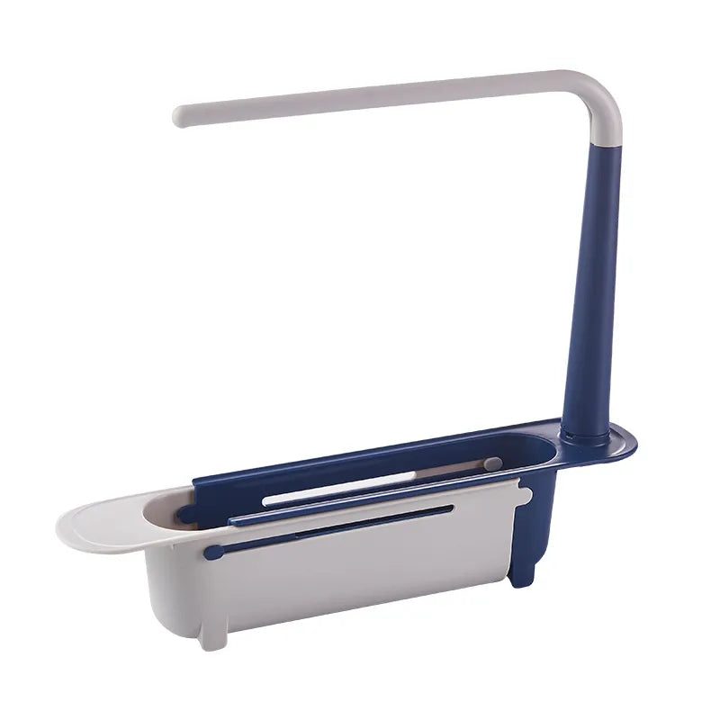 Telescopic Sink Shelf Kitchen Sinks Organizer Soap Sponge