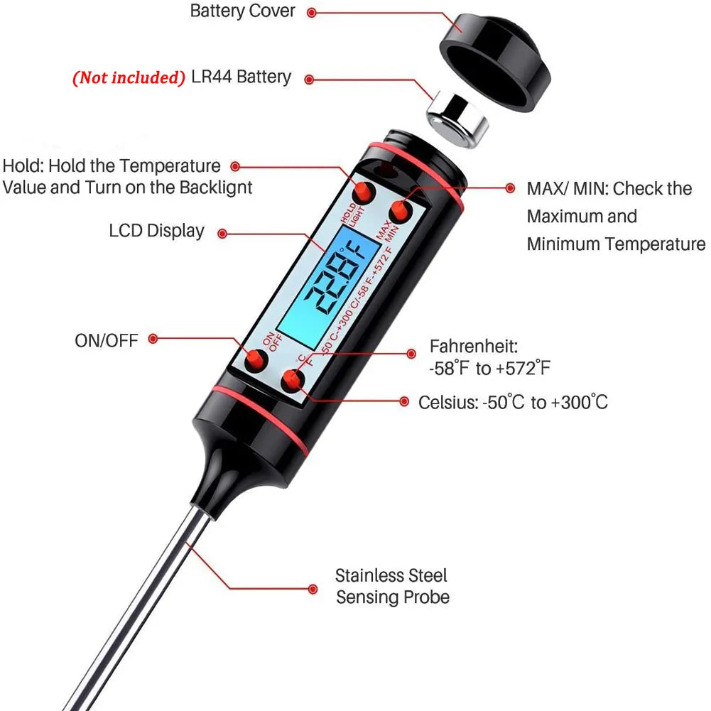 Kitchen Digital BBQ Food Thermometer