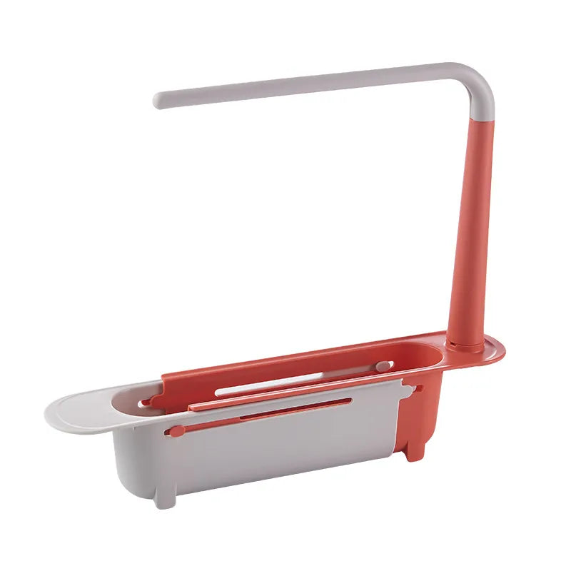 Telescopic Sink Shelf Kitchen Sinks Organizer Soap Sponge
