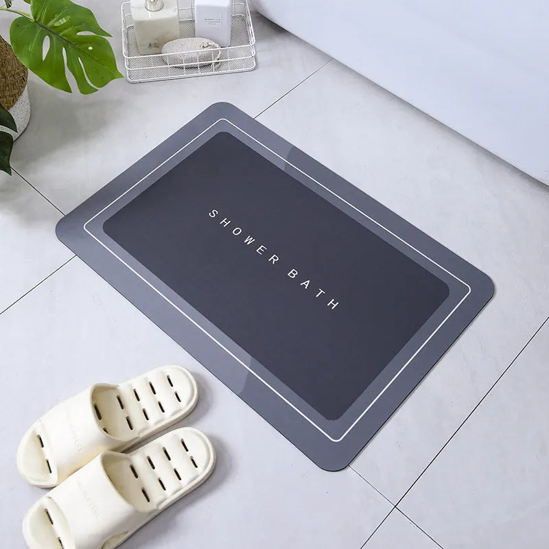 "Super Absorbent Shower Bath Mat - Non-Slip Bathroom Rug for Safety and Comfort"