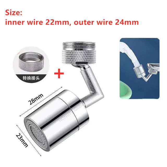 Stainless Steel Universal Rotation Faucet Robotic Arm