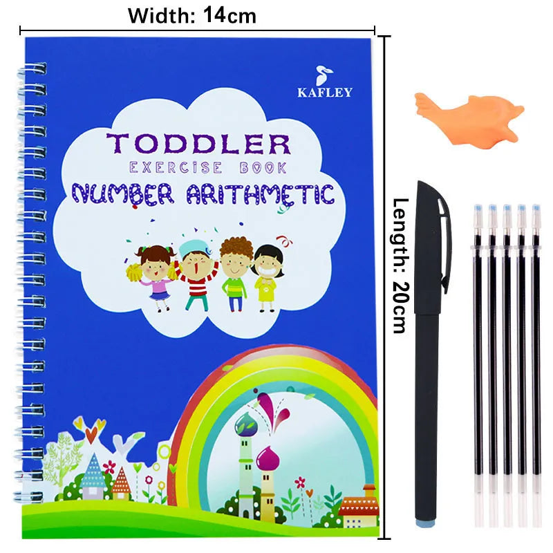 Reusable Montessori Toys English French Copybooks Pen Children'