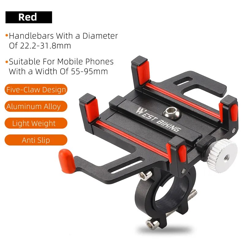 Phone Holder Motorcycle Electric Scooter Cellphone Stand