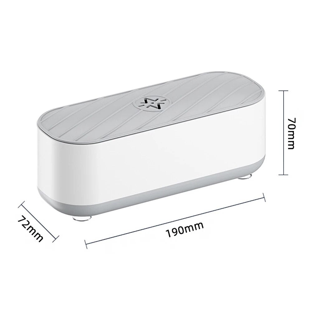 "High Frequency Ultrasonic Cleaner - Ideal for Jewelry, Glasses, Watches, Rings, and Dentures"