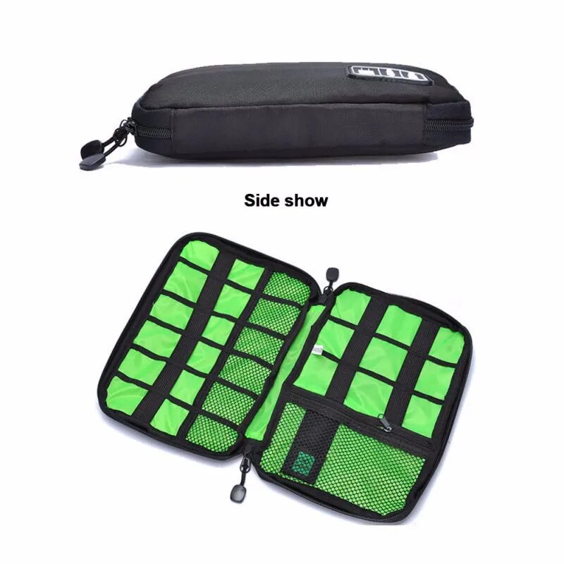 Cable Organizer Storage Bag System Kit Case