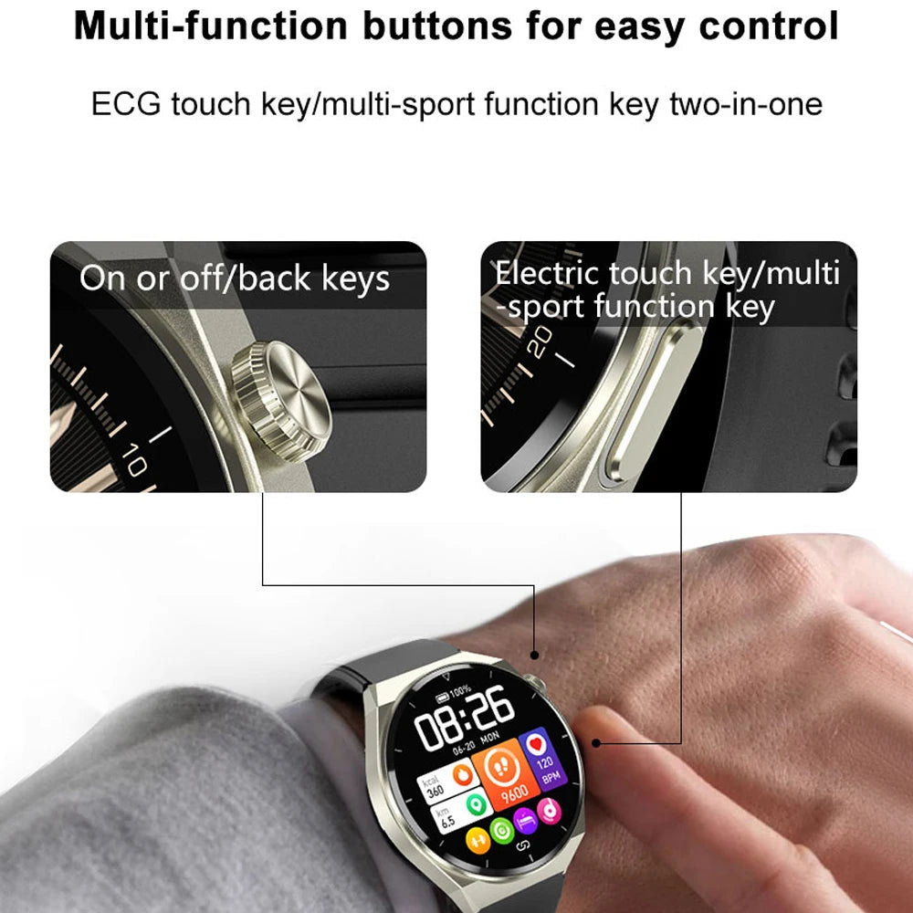 Smart Watch Men Laser Treatment Of Hypertension