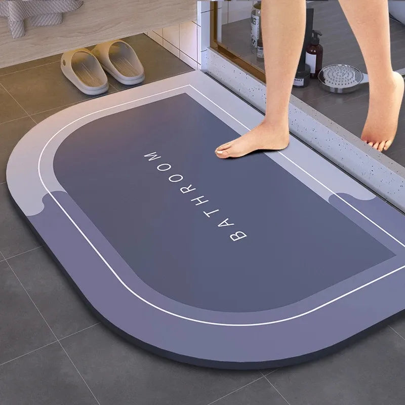 "Super Absorbent Shower Bath Mat - Non-Slip Bathroom Rug for Safety and Comfort"