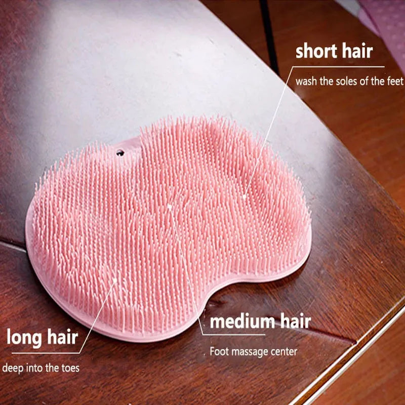 silicone rub back brush bathroom