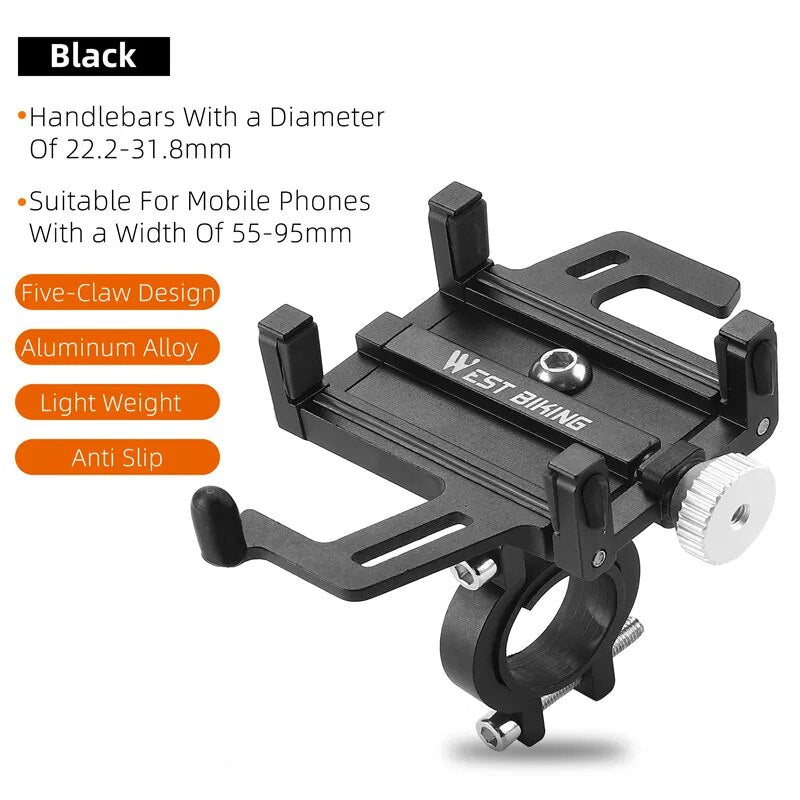 Phone Holder Motorcycle Electric Scooter Cellphone Stand