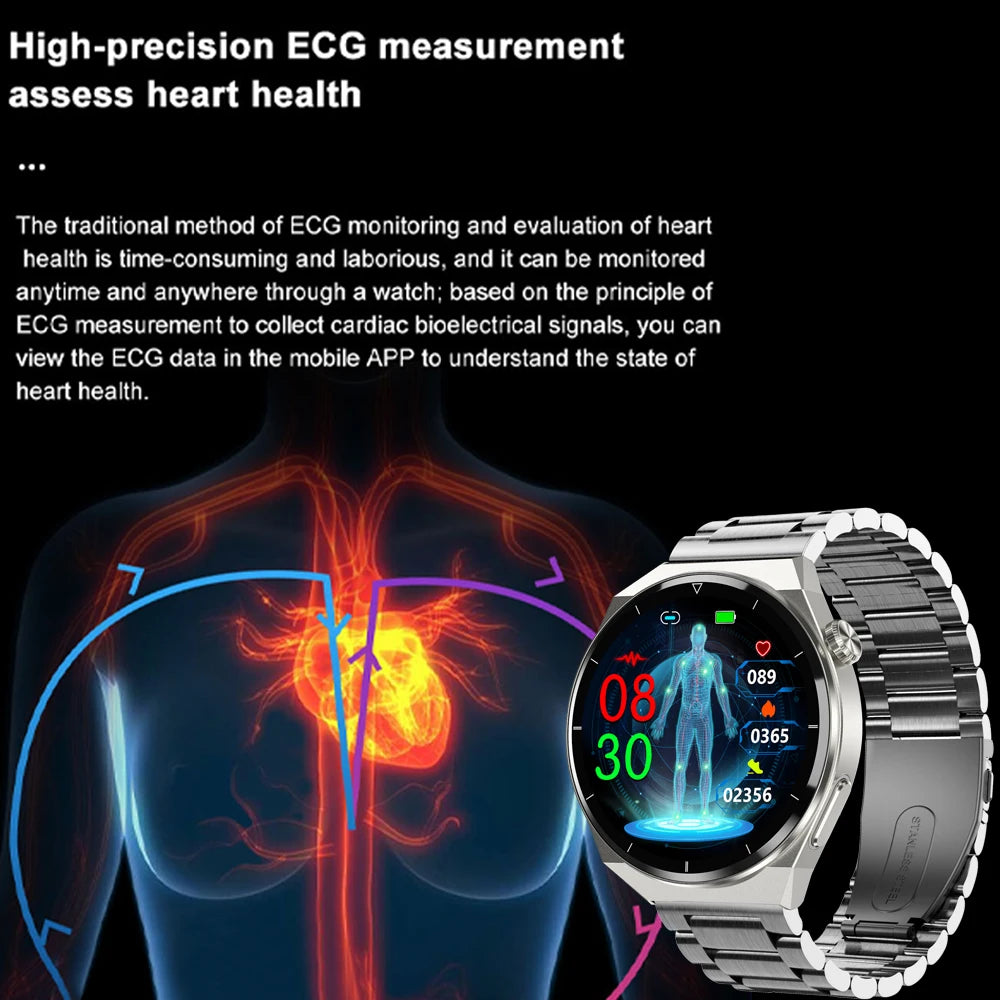 Smart Watch Men Laser Treatment Of Hypertension