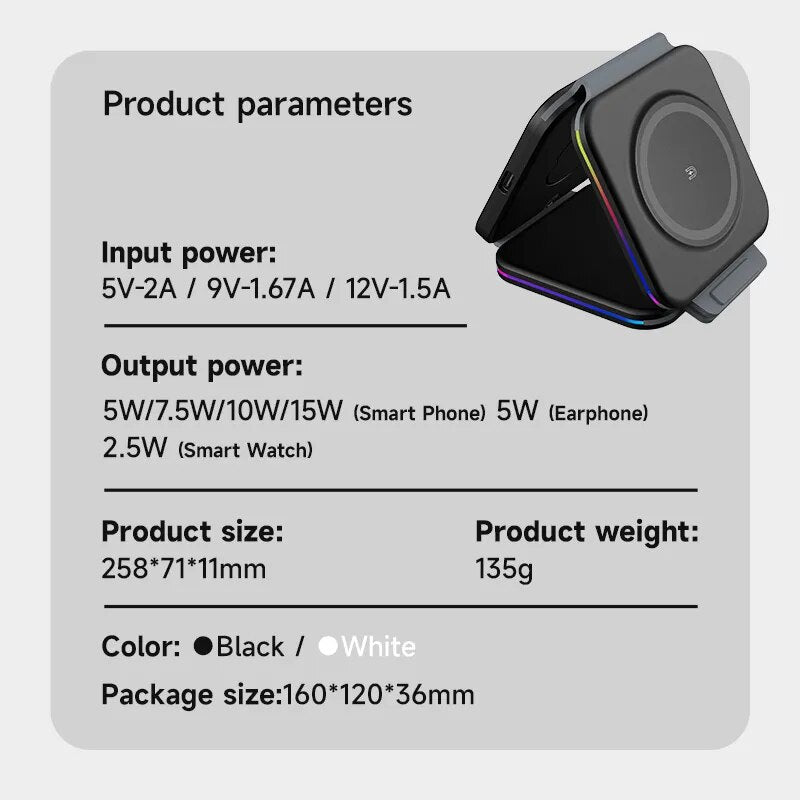 Foldable Magnetic Wireless Charger