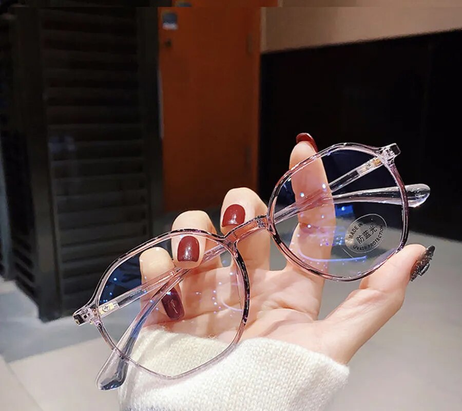 Fashion Transparent Reading Glasses Female