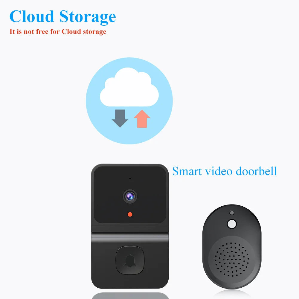 Wireless Doorbell WiFi Outdoor HD Camera Security