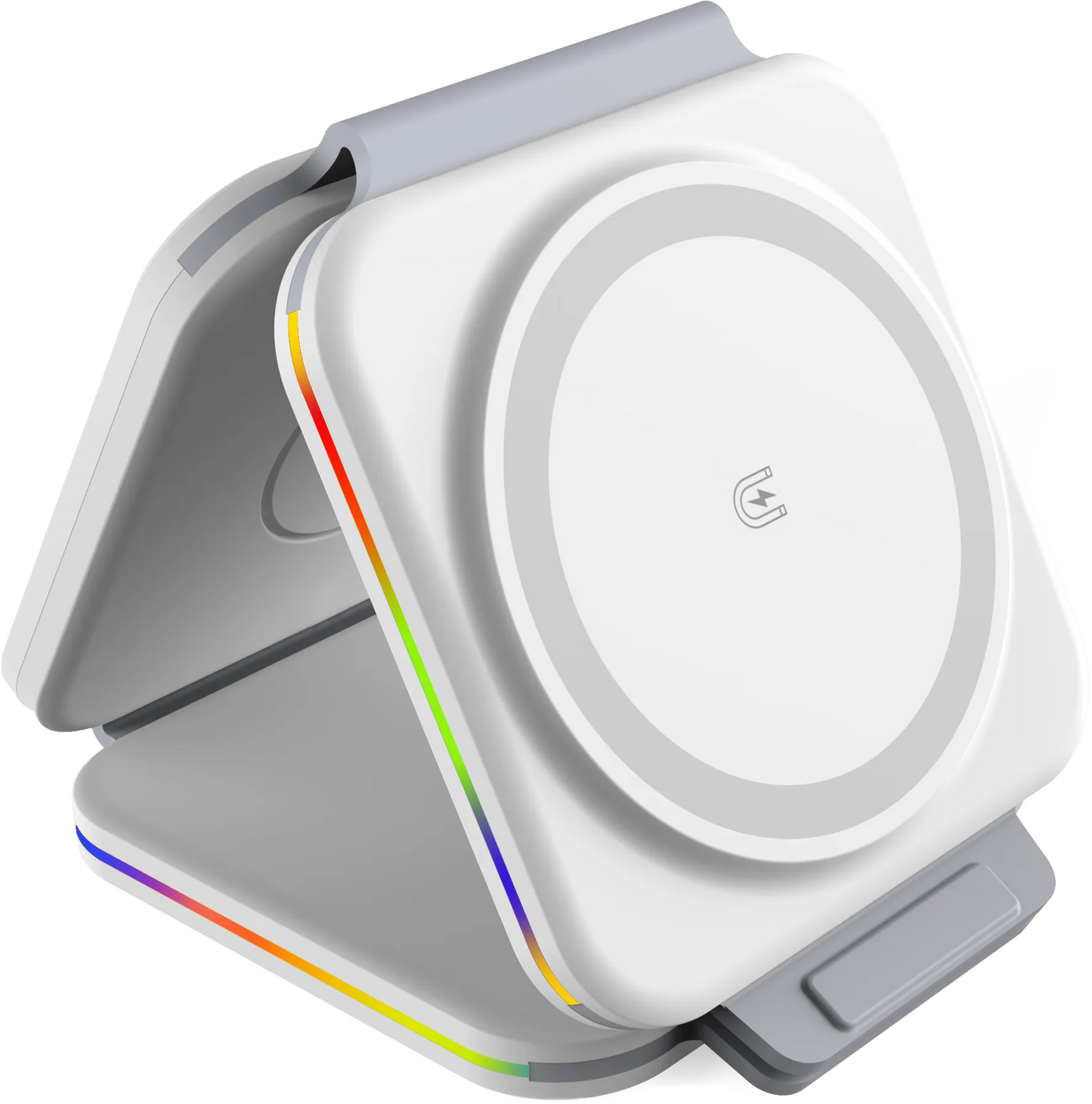Foldable Magnetic Wireless Charger, Aluminum Alloy 3 in