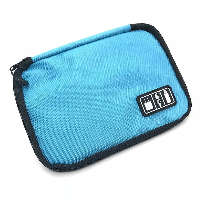 Cable Organizer Storage Bag System Kit Case