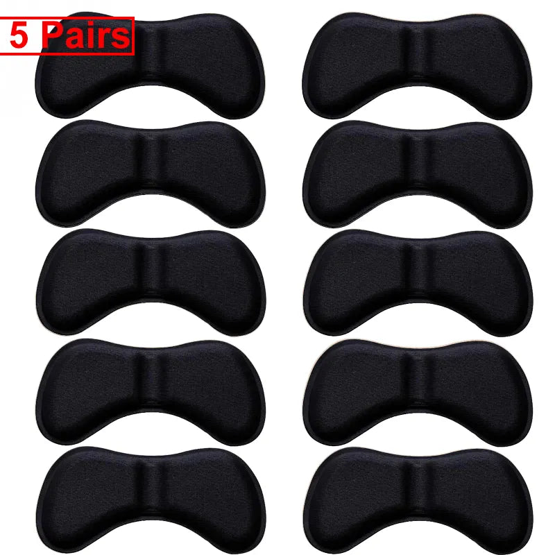 5 Pairs Heel Insoles Patch Pain Relief Anti-wear Cushion Pads Feet