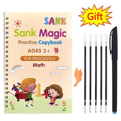 Reusable Montessori Toys English French Copybooks Pen Children'