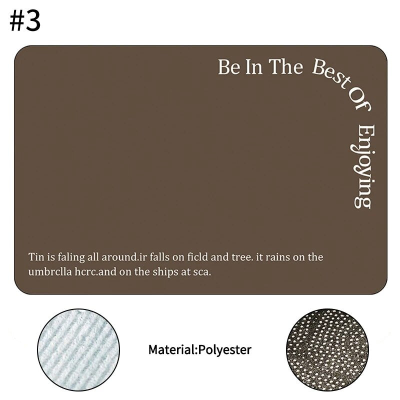 Printed Dish Drying Mat Super Absorbent