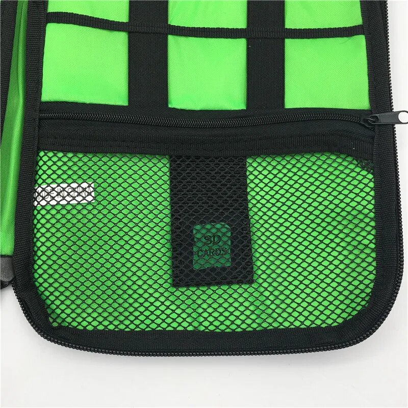 Cable Organizer Storage Bag System Kit Case