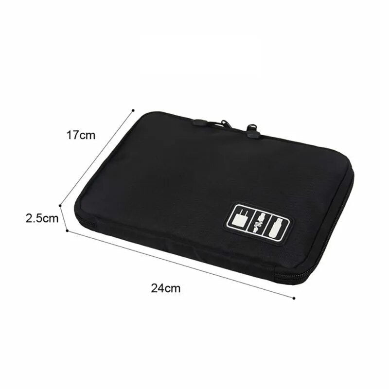 Cable Organizer Storage Bag System Kit Case