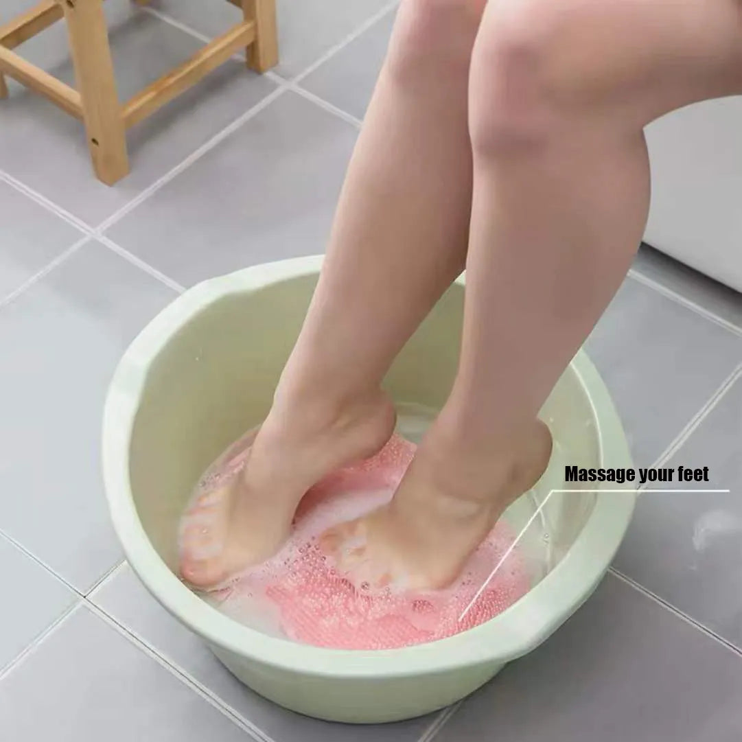silicone rub back brush bathroom