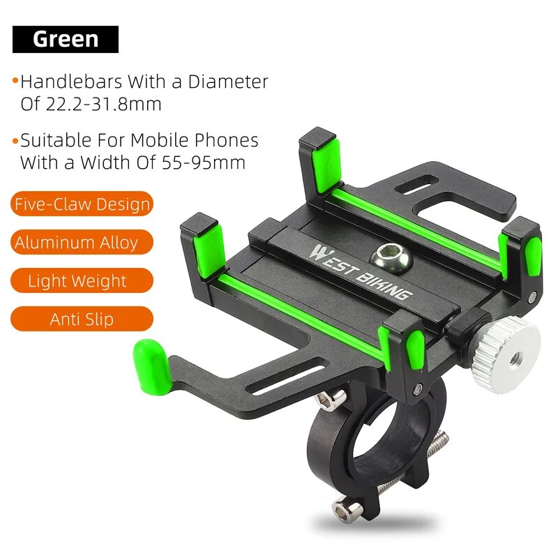 Phone Holder Motorcycle Electric Scooter Cellphone Stand