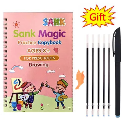 Reusable Montessori Toys English French Copybooks Pen Children'