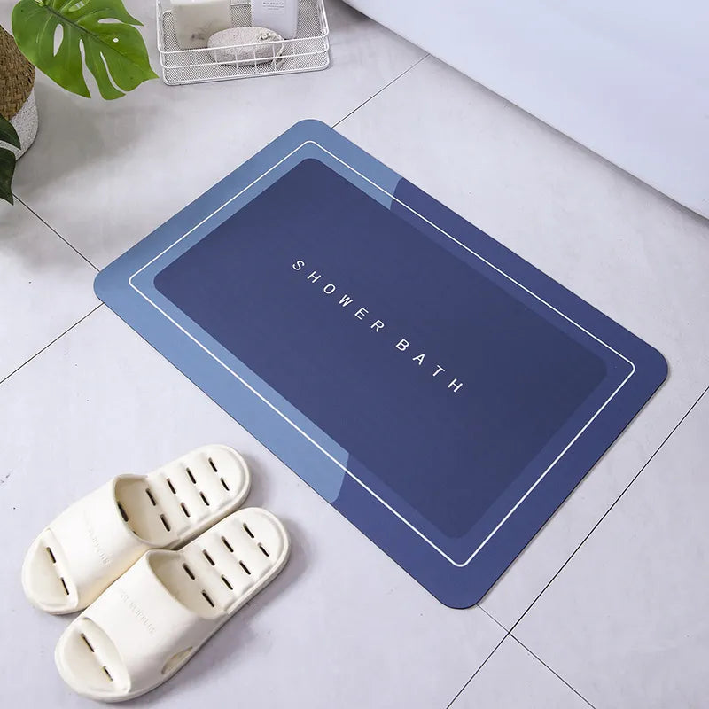 "Super Absorbent Shower Bath Mat - Non-Slip Bathroom Rug for Safety and Comfort"