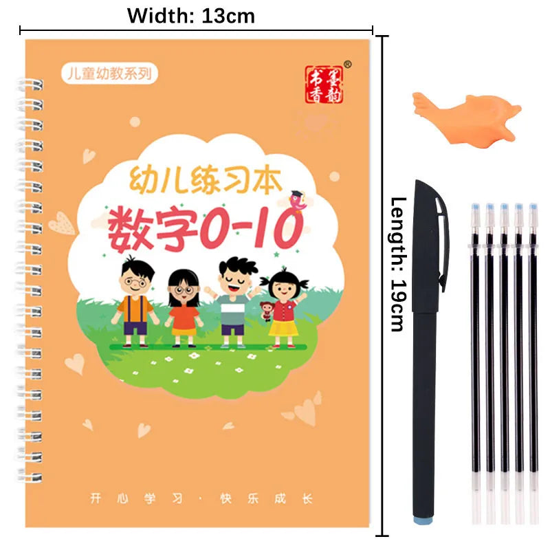 Reusable Montessori Toys English French Copybooks Pen Children'