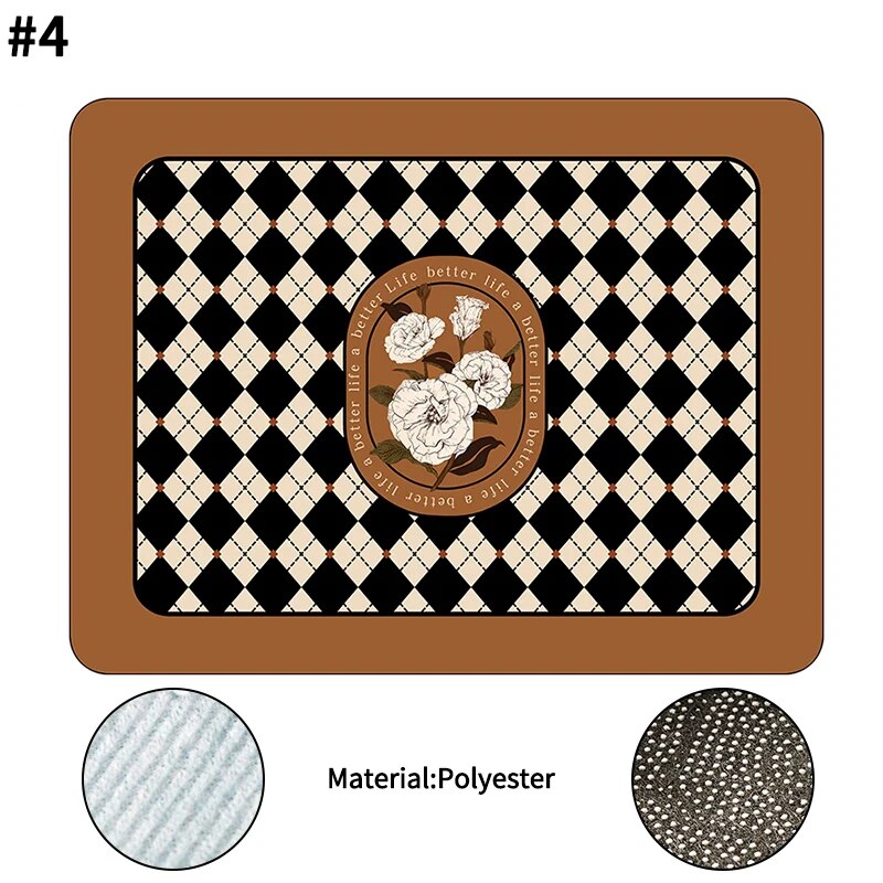 Printed Dish Drying Mat Super Absorbent