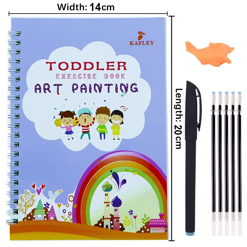 Reusable Montessori Toys English French Copybooks Pen Children'
