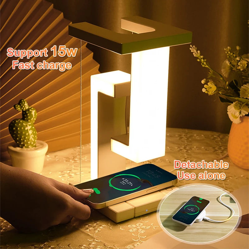 Smart Wireless Charging Suspension Table Lamp