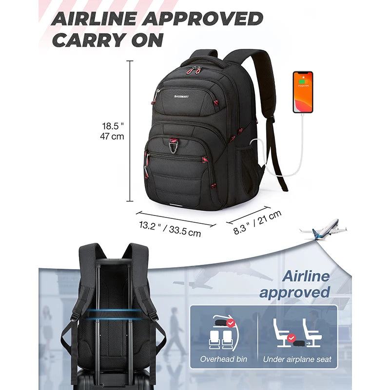 BAGSMART 40L Travel Backpack for Men