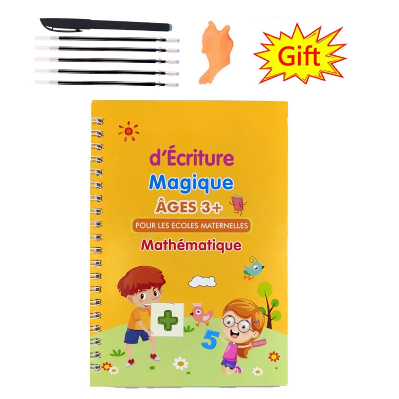 Reusable Montessori Toys English French Copybooks Pen Children'