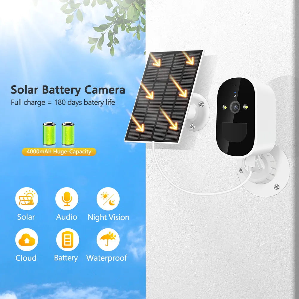 WiFi Solar Camera Outdoor Night Vision IP Camera