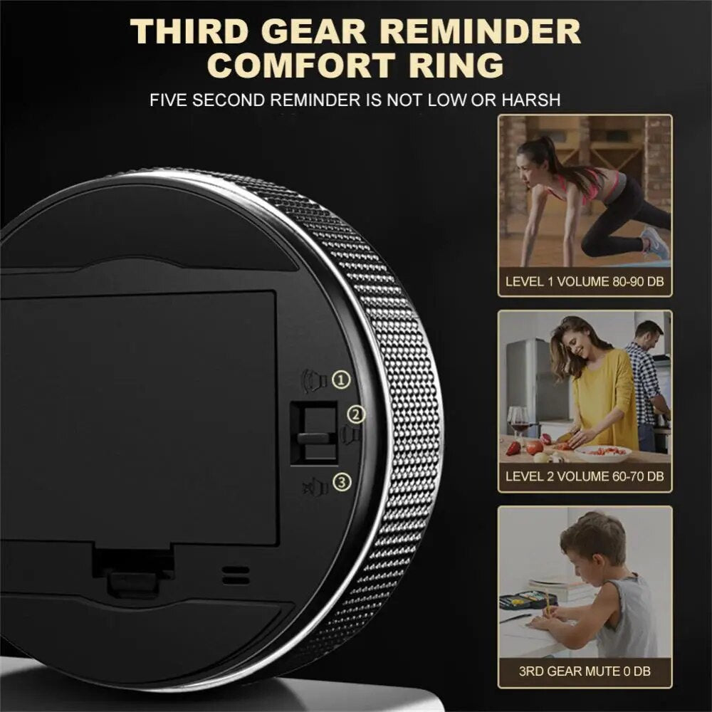 Magnetic Kitchen Timer - Digital LED Display Cooking Timer for Precise Kitchen Timing"Magnetic Kitchen Timer Digital LED Display Cooking