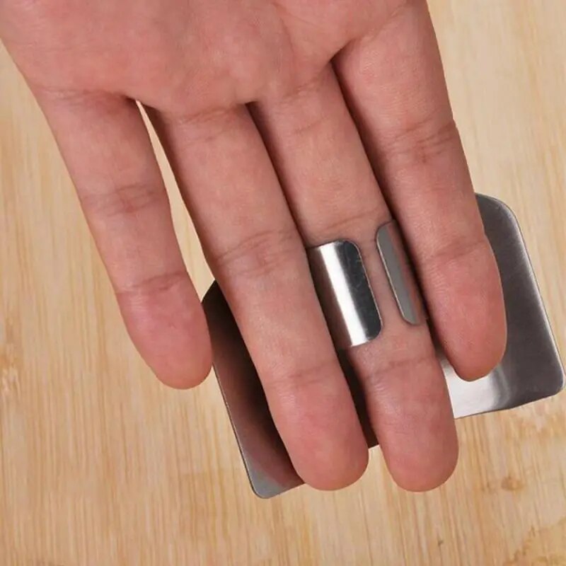Kitchen Tool Accessories Stainless Steel Finger Guard Safety