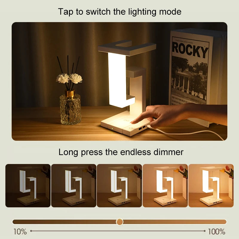 Smart Wireless Charging Suspension Table Lamp