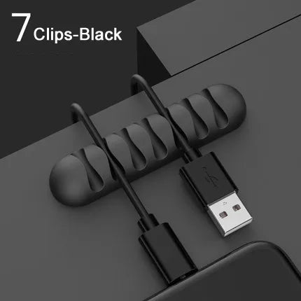 Smart Cable Holder Silicone Flexible Cable Winder Wire Organizer