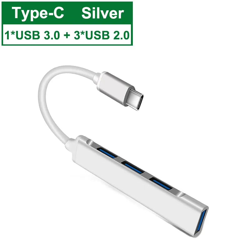 1 4 Port Multi Splitter Adapter OTG