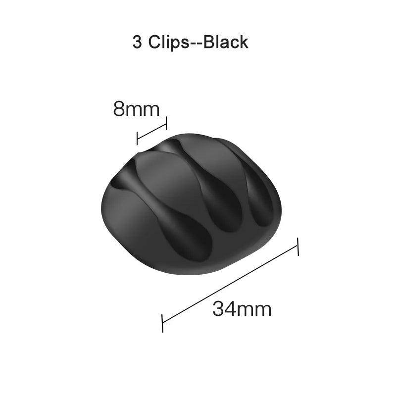 Smart Cable Holder Silicone Flexible Cable Winder Wire Organizer