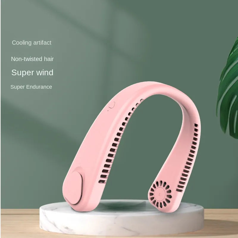 neck hung fan USB charging small fan