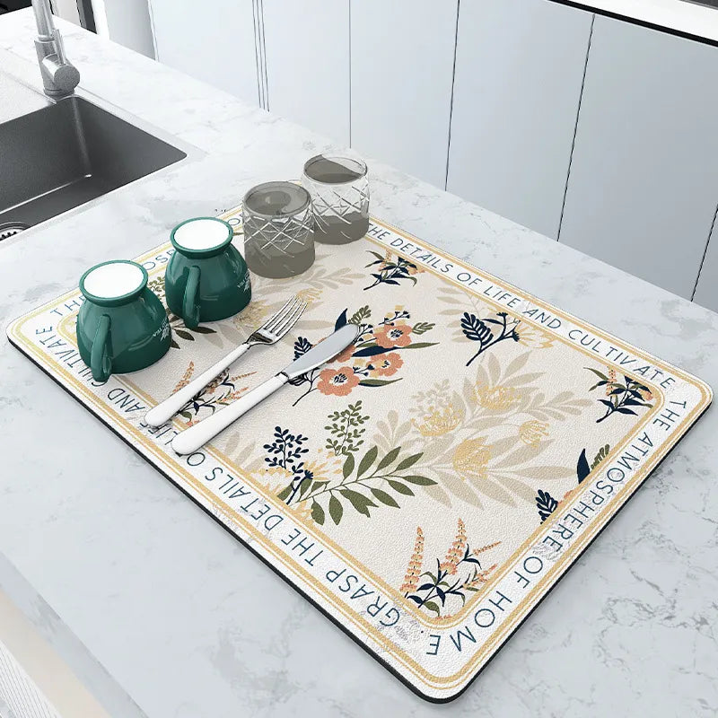 Super Absorbent Anti-Slip Coffee Dish Mat