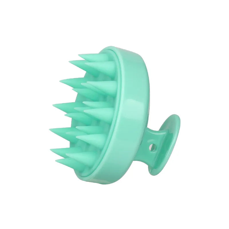 Silicone Shampoo Brush Head Scalp Massage Hair Comb