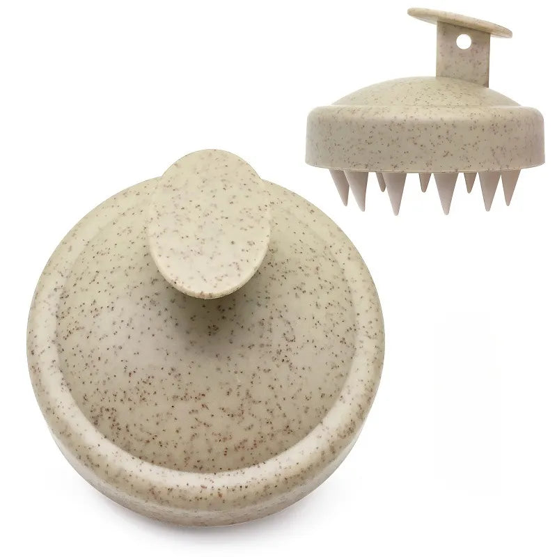 Silicone Shampoo Brush Head Scalp Massage Hair Comb
