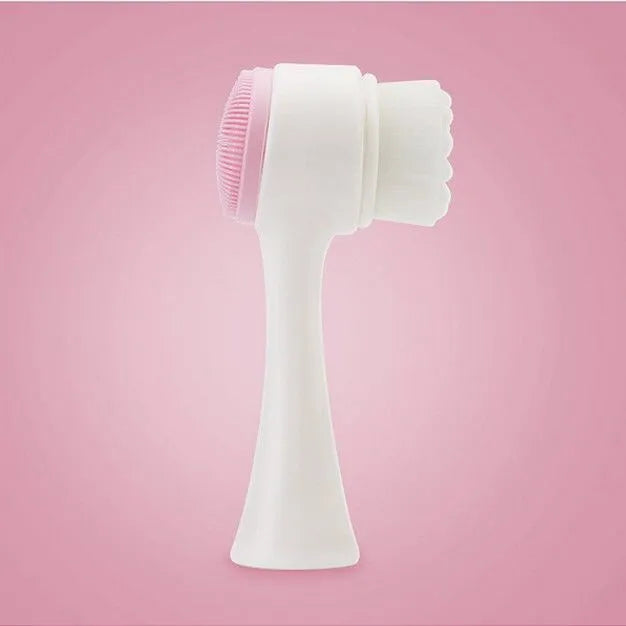 silica gel facial brush double sided facial cleanser blackhead removin