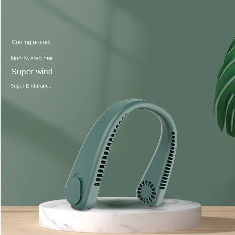 neck hung fan USB charging small fan