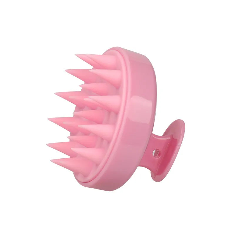 Silicone Shampoo Brush Head Scalp Massage Hair Comb