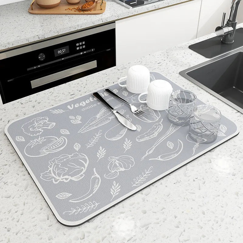 Super Absorbent Anti-Slip Coffee Dish Mat