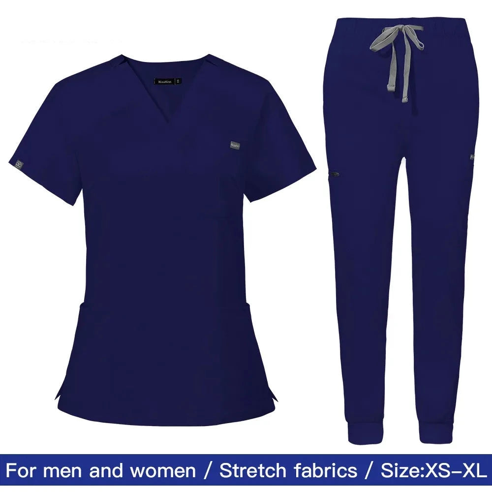 Hospital Doctor Nursing Uniform Women Casual Short Sleeved Medical Uniforms